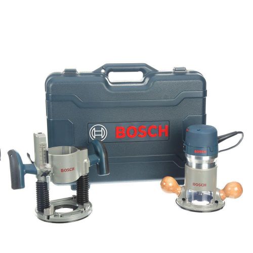 Bosch 1617evspk 2.25hp combination plunge &amp; fixed-base router new electric tool for sale