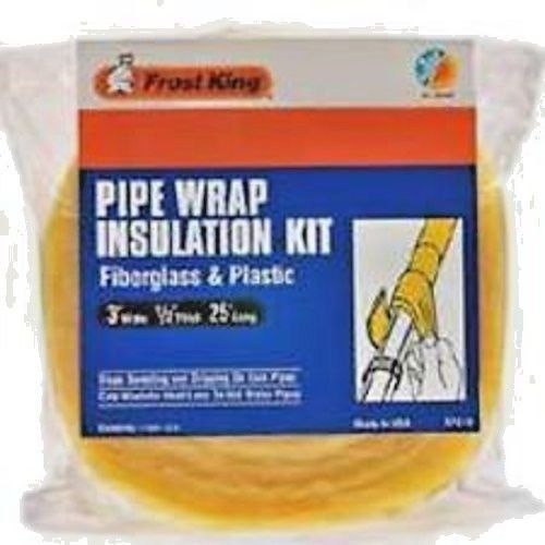 LOT OF (2) Fiberglass Pipe Wrap Insulation Kits 3X1/2X25Ft &#034;NIP&#034;