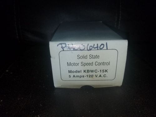 KB Electronics Solid State AC Motor Fan Speed Control KBWC-15K 5 Amp Controller