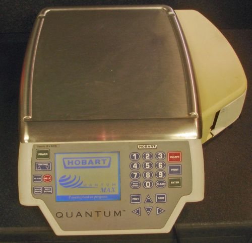 Hobart quantum max gocery deli meat scale &amp; printer 28879bj-1 for sale