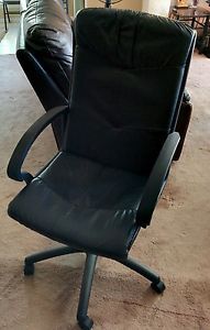 High back Leather Executive Office Chair - Swivel Height adjustable