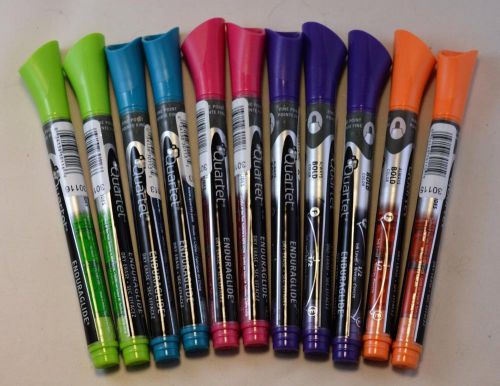 Pack 11 Quartet Enduraglide Dry Erase Markers Fine Tip 5001-20MA BOLD Colors
