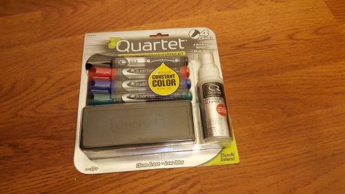 Quartet Liquid Ink Dry-Erase Kit (4 Markers + Cleaner + Eraser)  5001M-4SK