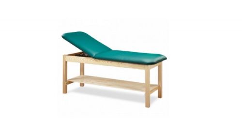 Clinton 1020-30 Treatment Table With Shelf Backlift Willow / Dk Cherry Base NIB