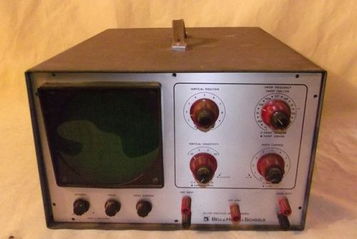 Vintage bell &amp; howell schools oscilloscope - model 34 for parts or repair for sale