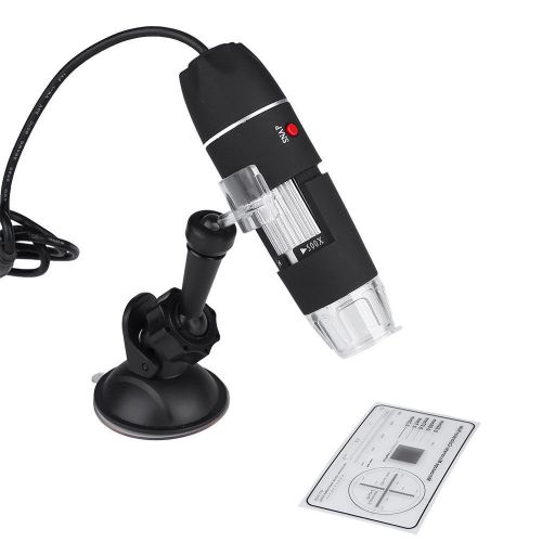 Practical New 2MP USB 8-LED Digital Microscope Endoscope Magnifier 500X Camera