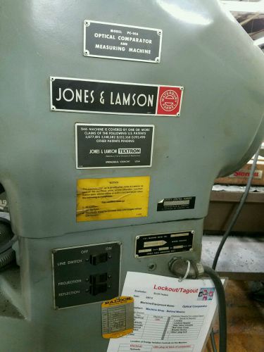 Jones &amp; Lamson Optical Comparator and Measuring machine