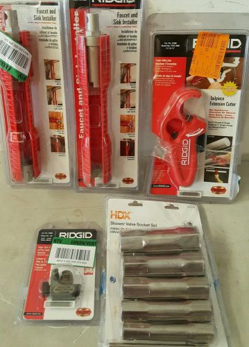 Ridgid Faucet &amp; Sink Installer,Tailpiece extension,tubing &amp; Socket Wrench 1158 E