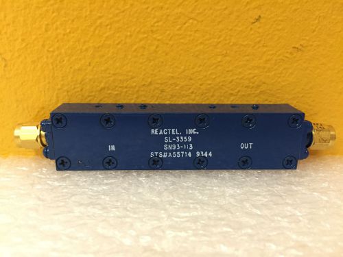 Reactel SL-3359, 5.8 to 6.48 GHz, SMA (M-M) Coaxial Bandpass Filter