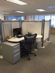 Herman Miller Resolve Cubicles w/file cabinets