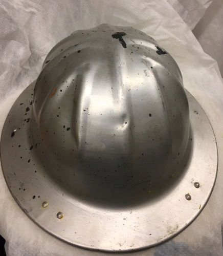 Vintage B.F. McDonald Co. Los Angeles Hard Hat / Helmet Aluminum