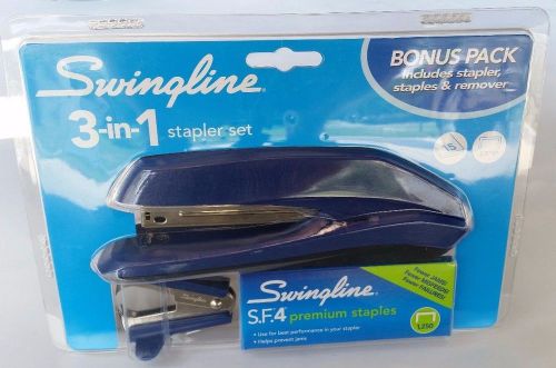Stapler Set Swingline 3-in-1 Bonus Pack Includes Staples Staple Remover NEW!!