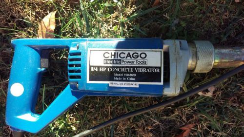 New Chicago Electric 3/4 HP Concrete Vibrator 13,000 Vibrates Per Minute