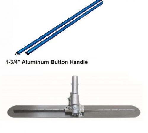 Kraft tool 5&#034;x24&#034; round end fresno trowel w/ezy-tilt bracket and button handles for sale
