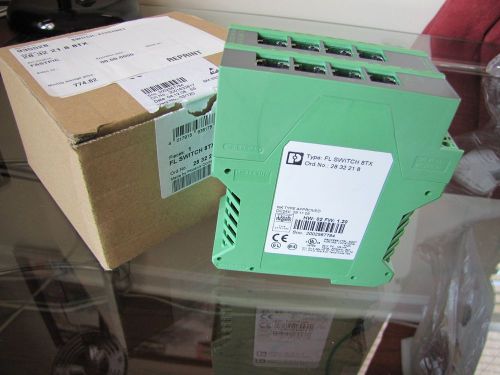 &#034;New&#034; Phoenix Contact Ethernet Switch, FL SWITCH 8TX,  Order# 28 32 21 8