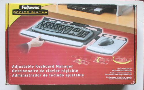 Fellowes Office Suites Adjustable Keyboard Manager Underdesk CRC80313 New NIB