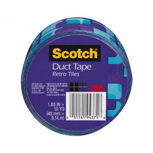Retro tiles duct tape, 1.88&#034; by 10yd 3m tape 910-vtl-c 051141943718 for sale