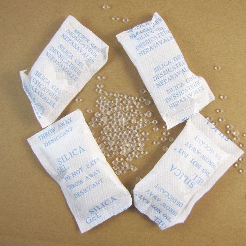 New 30 Packs  Cotton Packets Of Silica Gel Desiccant Moistureproof 10g