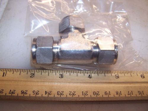 New bi-lok 5/8&#034; port stainless steel union tee compression fitting dta-10ss for sale