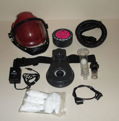 3m gvp powered air respirator papr paint spray, helmet, l-series, belt mounted for sale
