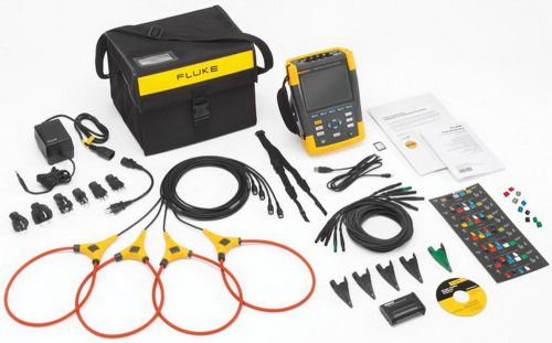 Fluke 435-ii 3ph power quality analyzer kit - new/sealed - free shipping to us for sale
