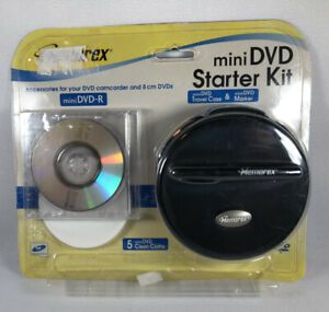 BRAND NEW SEALED - Memorex Mini DVD Starter Kit - 5 Mini DVD Travel Case Marker