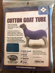 Weaver Leather Nylon/Spandex Goat Tube Stretches to Fit,  Blue Large 85-105lbs