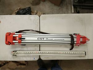 CST Berger #60 Tripod and 8&#039; Leveling Rod