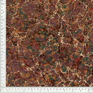 Hand Marbled Paper for Bookbinding, Long Grain 60x86cm 24x34in Series d415