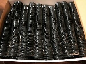 Black Plastic Coil 1 3/8&#034; (35mm) Binding 12&#034; Holds 261-280 pages