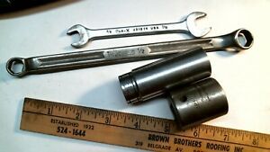 one PAR-X + 3 Snap On wrench socket lot used free priority  4 pieces