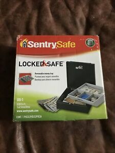 SENTRY SAFE DS-1 Drawer Safe,Steel,Key Lock,Black
