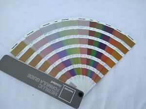 Authentic PANTONE Metallic Formula Guide. Coated. Ink Color chip swatch Book