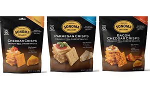 Sonoma Creamery Cheese Crisps - High Protein, Low Carb, Gluten Free &amp; Keto - &amp; 3