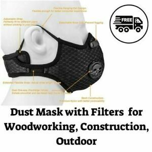 Reusable Face/Dust Mask With Filters Adjustable For Sports and Woodworking