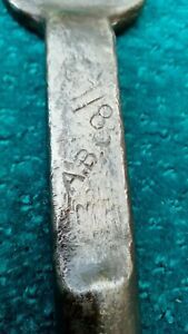 Early Forged American Bridge Co. 7/8&#034; Bolt Spud Wrench 1-7/16&#034;