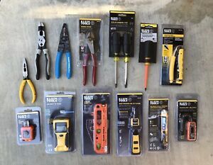 Klein Tools 14 Pc Kit Testers Pliers Ect