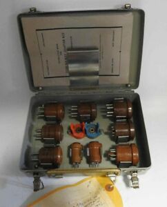 VERY SCARCE MILITARY MX-1258/U 9 PIECE TUBE EXTENDER SET &amp; MANUAL IN CASE
