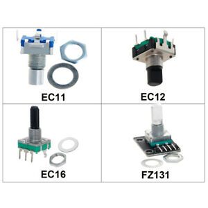 2-10 Pcs 5/7Pin 10.7/14.3/15/20mm  360 Degree Rotary Encoder Switch EC11-EC16