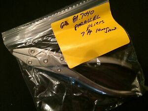 PARALLEL PLIERS GS 81.040 7 1/4  10MM JAW.