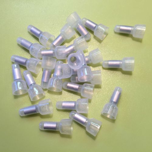 CLOSED END ELECTRICAL CONNECTOR CRIMP WIRE END CAP 10 12   AWG 25 PIECES