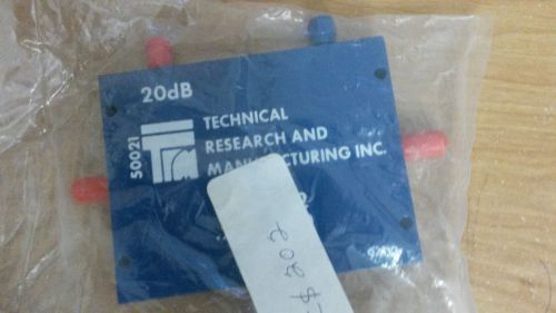 ~NEW~ TECHNICAL RESEARCH AND MANUFACTURING DCS-202 .225-.400 GHZ 50021 20dB 9402