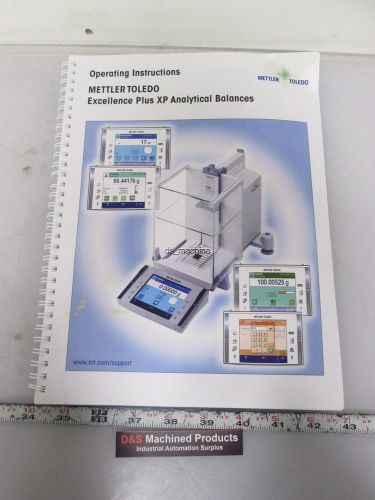 Mettler-Toledo 17780747C Excellence Plus XP Balance Operating Instructions