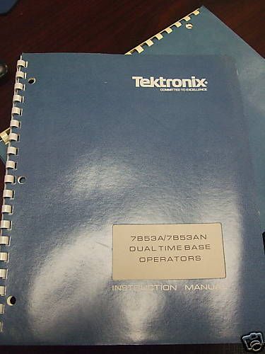 Tek 7B53A/7B53AN Time Base Operators Instruction Manual