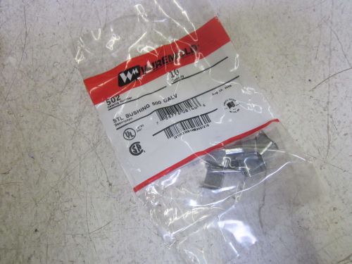 LOT OF 10 WIREMOLD 502 STL BUSHING  *NEW IN A FACTORY BAG*