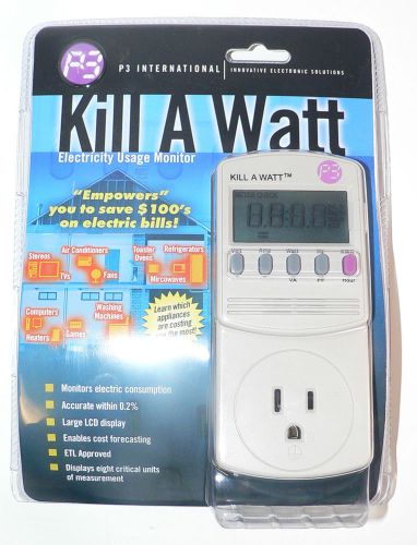 NEW P3 International P3I-P3P4400 Kill-A-Watt Electric Usage Monitor