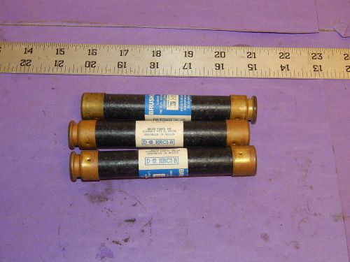 Lot of 3 Brush ECSR-1-1/8 fuse 1-1/8 amp 600 volt ECSR11/8