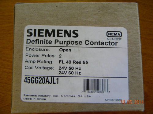 Lot of 10 new 45gg20ajl1 siemens definite purpose contactor furnas for sale