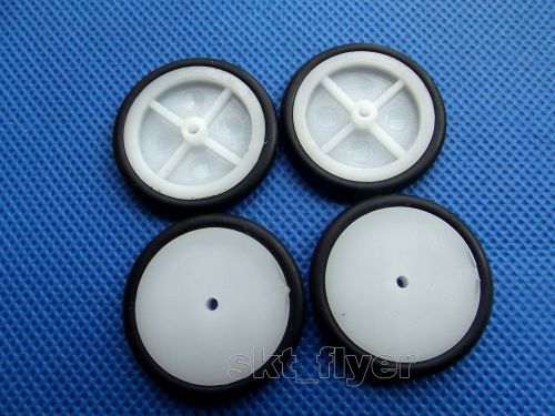 4pcs 24*3*1.9mm Rubber Car Tire Toy Pulley Wheels Model Robot Part for DIY