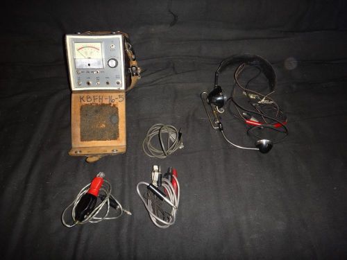 Vintage Telephone Conductor Tagger and Analyzer with Headset and Cables
